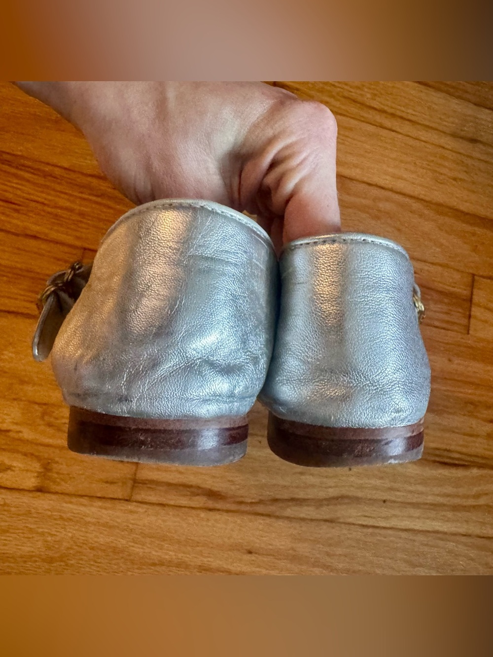 Sam Edelman silver leather Mary Jane’s - Picture 10 of 11